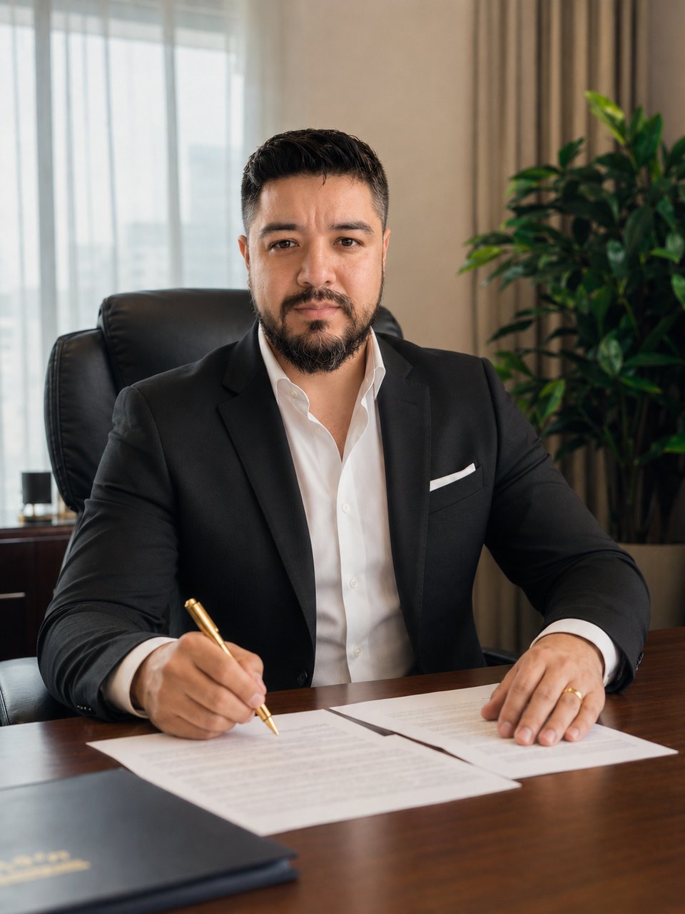 Celso Ricardo de Almeida, advogado, em seu escritório.